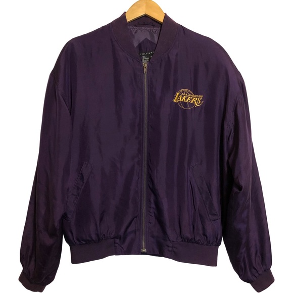 Tulliano Other - Los Angeles Lakers Purple Gold 100% Silk Tulliano NBA Basketball Zip Jacket S